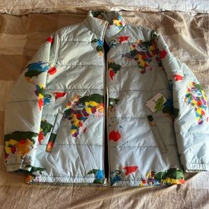 Vans World Map Puffer Jacket